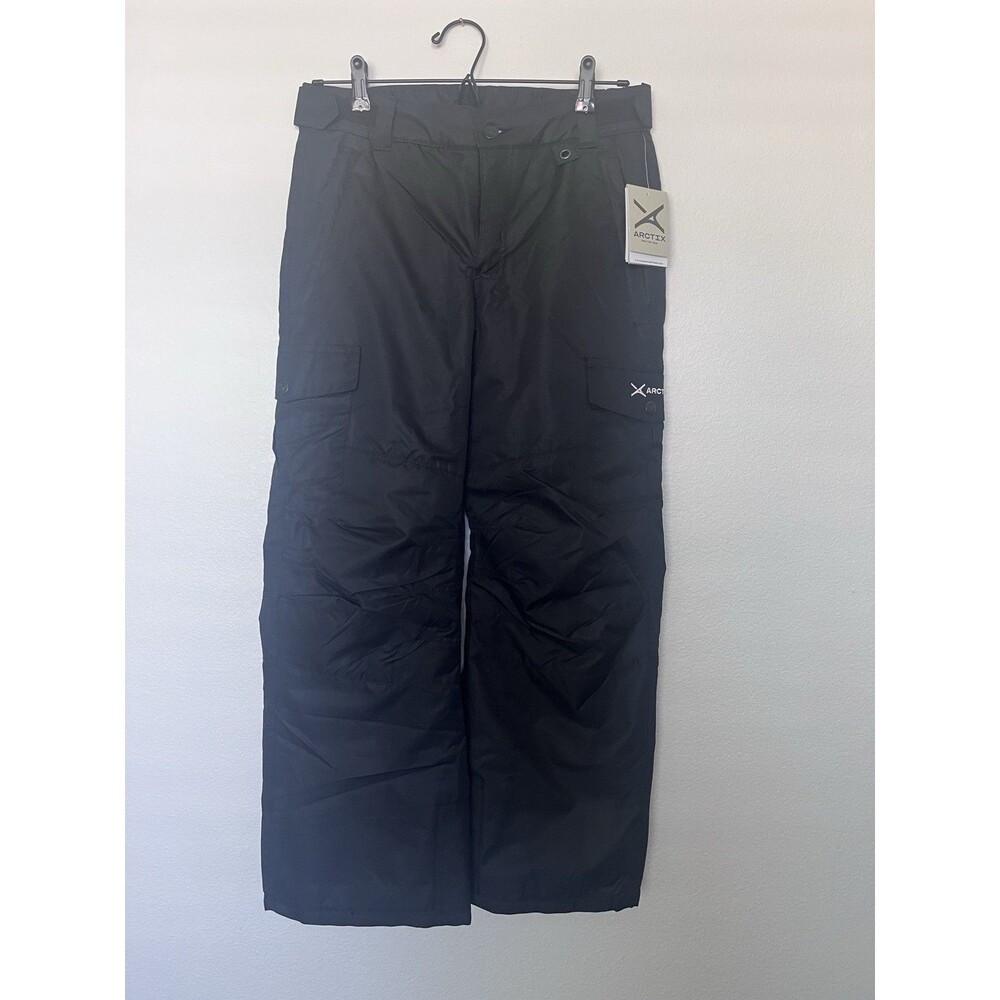 NEW Arctix Kids Cargo Snow Pants Black L 14/16 Regular Zip